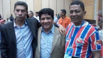 Jorge catimbó (E),  Edinaldo Rodrigues (C) e  Edilson  Valério (D