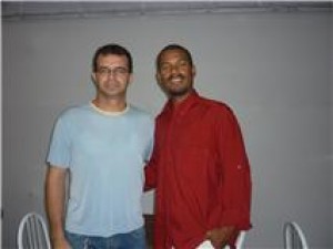 Dr. José Brandão (E) e o pastor Jânio Cardoso