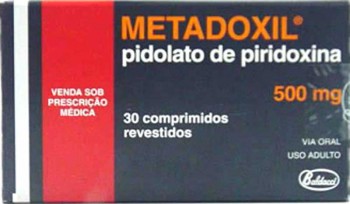 METADOXIL é remédio de tarja vermelha e