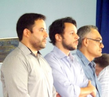 David Cavalcanti, Mário Junior e o deputado estadual  pernambucano Odacy Amorim