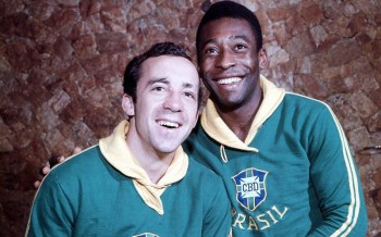 O Vice-Rei Tostão e o Rei Pelé, camisas 9 e 10 da Seleção de 1970 