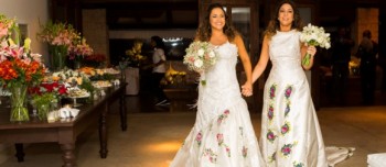 Daniela Mercury e Malu Verçosa trocaram declarações de amor durante casamento 