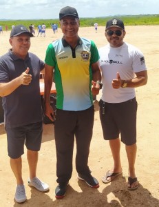 Ver. Gilmar, o pres. da LDG, Bacelar e  Luciano aboiador