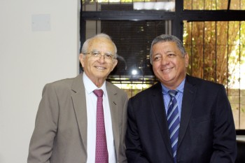 Luiz de Deus, prefeito reeleito e Marcondes Francisco, vice-prefeito eleito. 