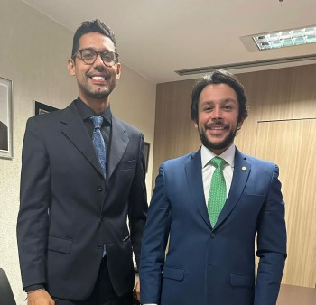 Diego Odiceia e o deputado federal, Mário Junior 